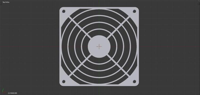 140mm Fan Grill, Basic Wire Style