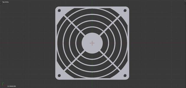 140mm Fan Grill, Basic Wire Style