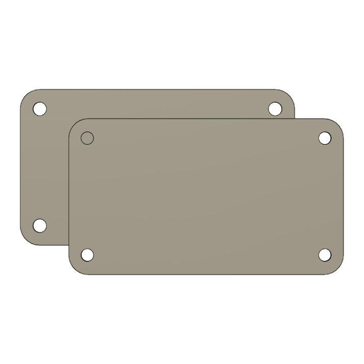 Pearl Bass Drum Plates/Hole Covers for 90's Export Series