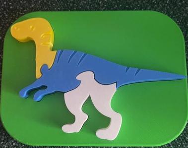 Velociraptor - puzzle for kids