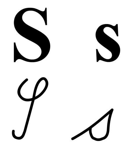 Simple letter Ss