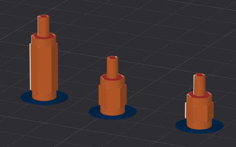 distancer 2.5mm thread, support length 8mm/9mm/16mm