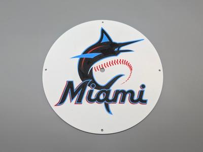 Miami Marlins Clock Face