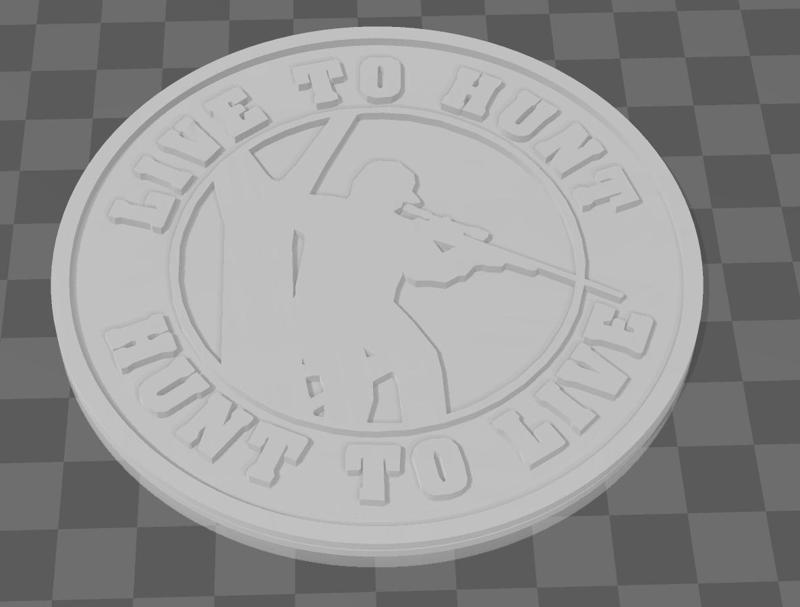 Live To Hunt Hunt To Live Coaster