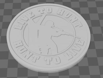 Live To Hunt Hunt To Live Coaster