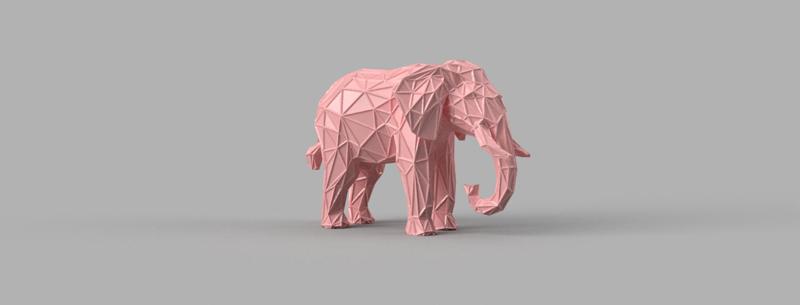 Elephant wireframe