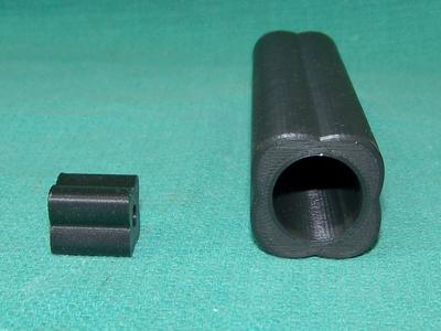 2 D Cell Flashlight Battery Case for One 18650 (No Wiring, only Screws)