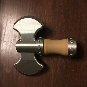Double Headed Rattle Axe