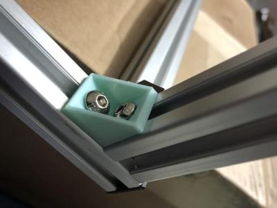 Bracket for 2020 aluminum extrusions