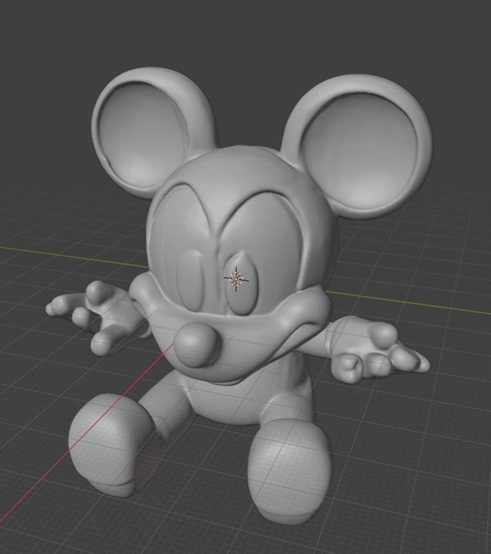 Micky Mouse seated