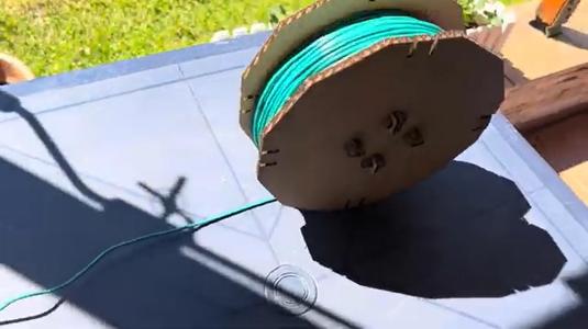 Rollenhalter für Begrenzungskabel des Parkside Mähroboters - Lasercut