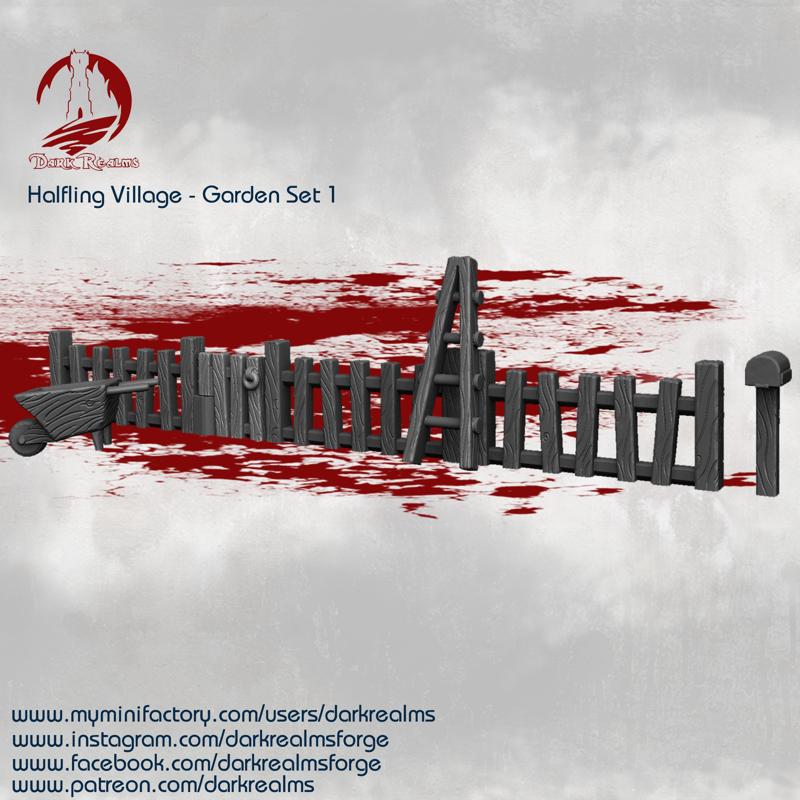 Dark Realms Halfling Village - Scatter Pack