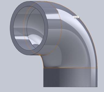 PVC fitting and pipe (1/2in)