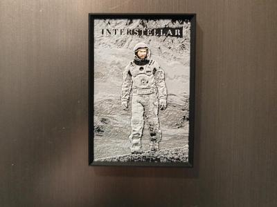 Interstellar movie poster fridge magnet 
