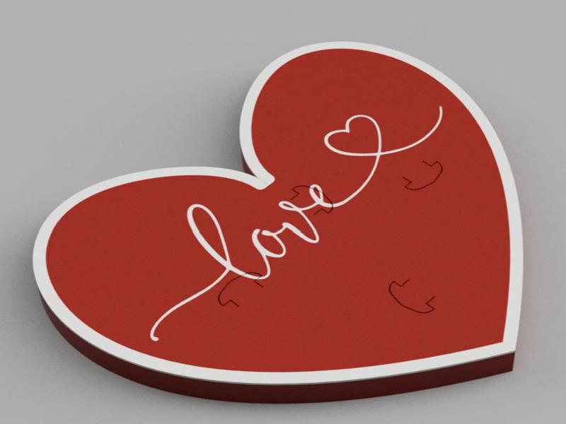 Heart Puzzle Valentine's Day