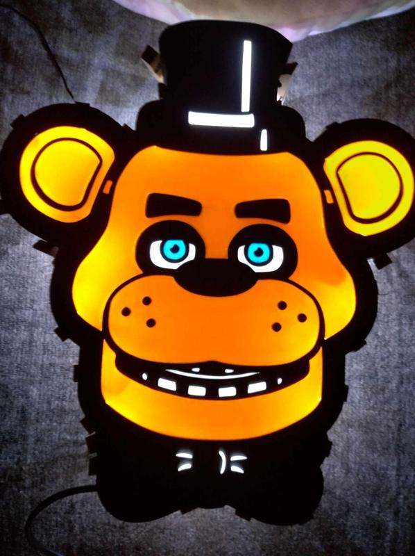 Five Nights at Freddy's LED light box