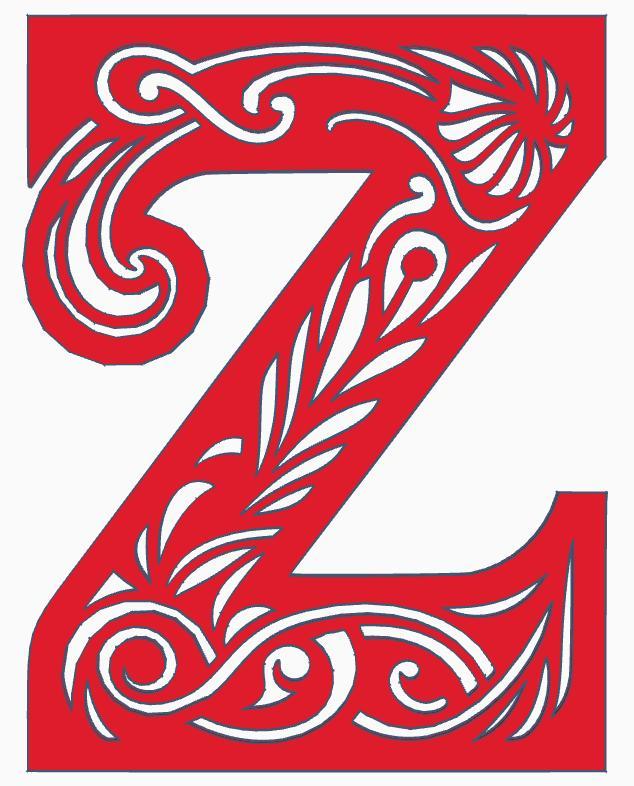 Stencil: letter Z (version 1)