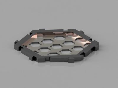 Modular hexagon tile