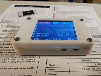 diy pocket oscilloscope with 3D printed case.