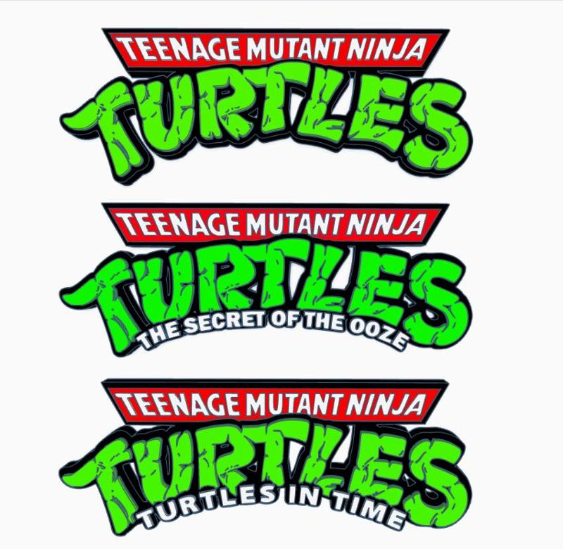 TURTLES I - III Logo Display by MANIACMANCAVE3D