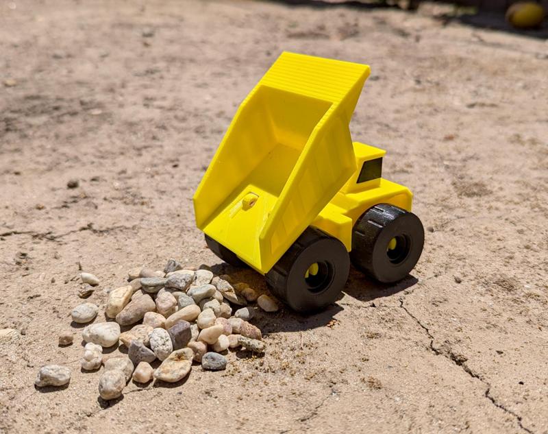 Dump Truck with Snap Fit Components