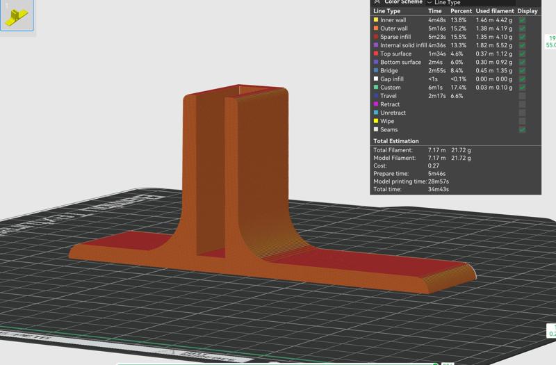 Plastic Pegboard Stand ~10mm width