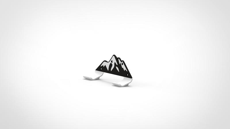 Longboard wall mount "Mountain"