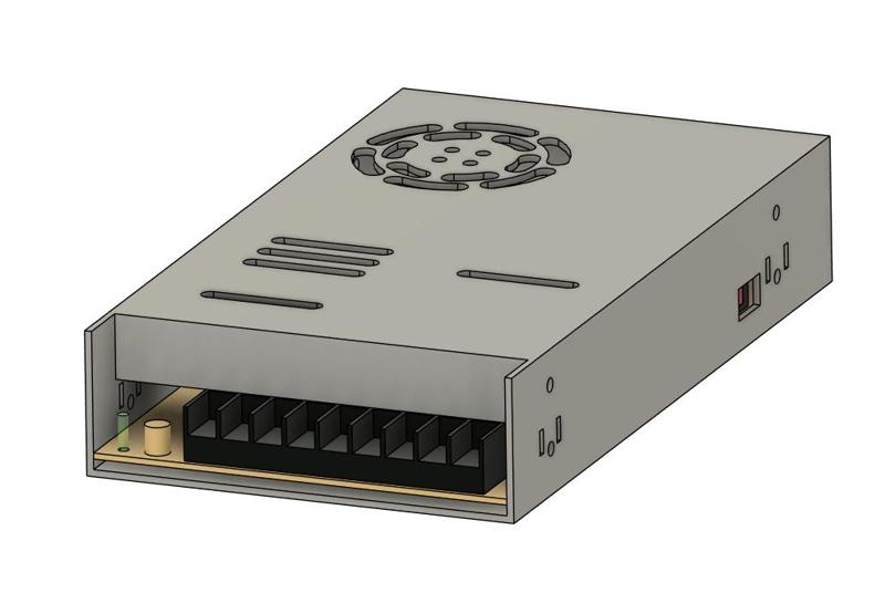 PSU model 600W MeanWell (simplified model)