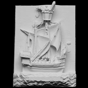 High-relief of a boat
