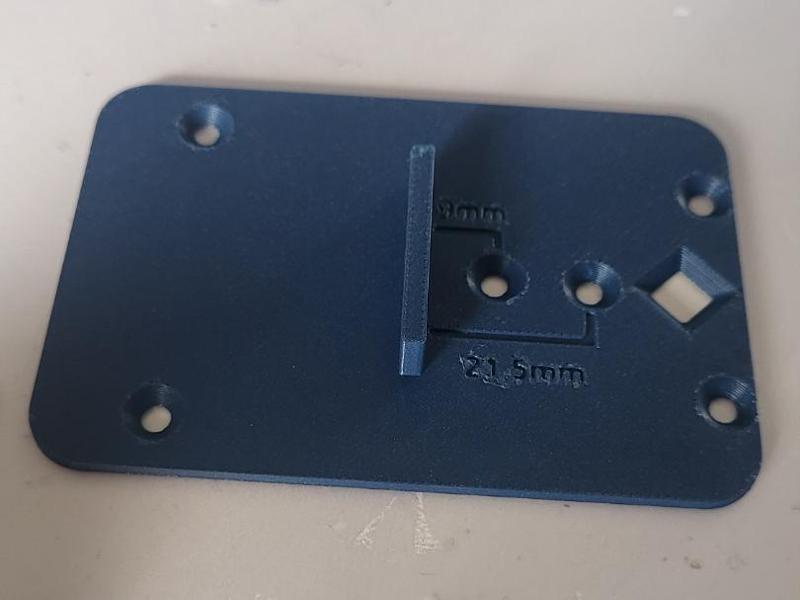 Drilling template for mounting hinges fi35 