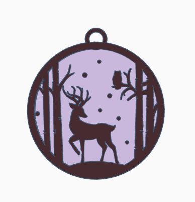 christmas reindeer ornament