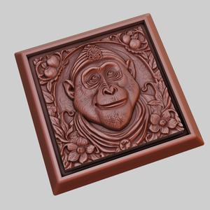Monkey Animal 3D Model for CNC Router Laser & 3D Printer