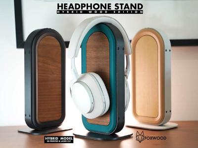 Headphone Stand - Hybrid Wood Edition By Foxwood