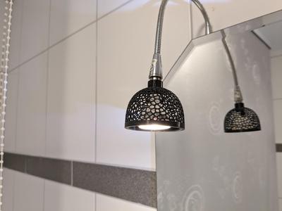 Voronoi lamp shade for a GU4 LED lamp