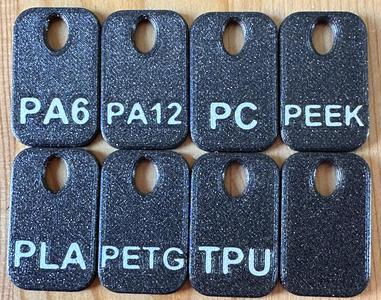 Anti-Tangle Spool Tags - Tangle Free: Keep spools neatly wound and know the filament type at the same time.