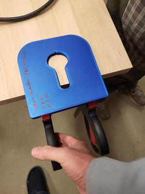 Router jig - Desk 100mm joinery slot + Bosch track clamps mounting points