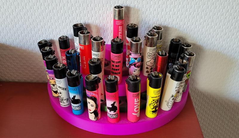 Clipper Lighter Stand / Holder