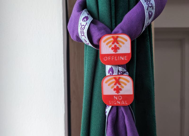 No WIFI scout woggle (turbánek)