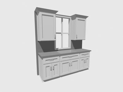 Detailed Mini Model Kitchen