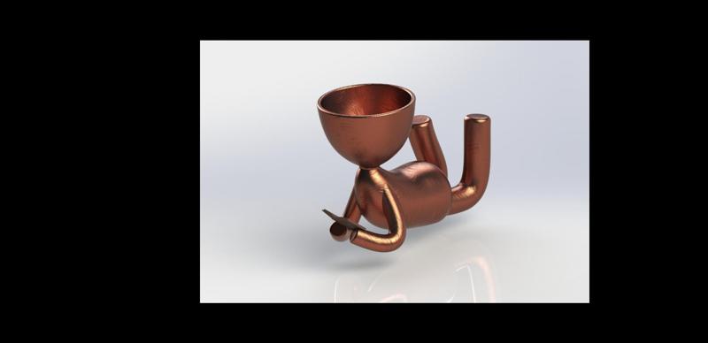 HUMAN VASE HUMAN HEAD PLANTER 12