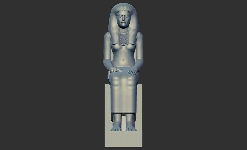 Statue of Lady Sennuwy Pharaoh 3d printable model