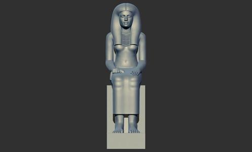 Statue of Lady Sennuwy Pharaoh 3d printable model