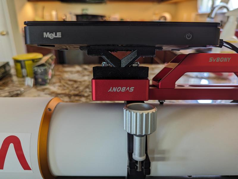 Mele Overclock 4C SVBony Medium Clamp Mount