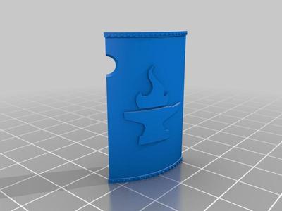 Tower Shield (Moradin Sigil) - With Spear/Cannon Mount