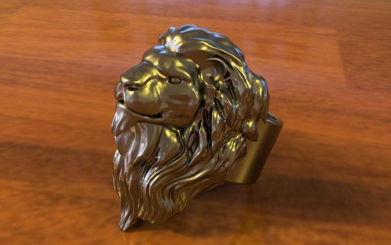 The Lion King`s Mane Ring