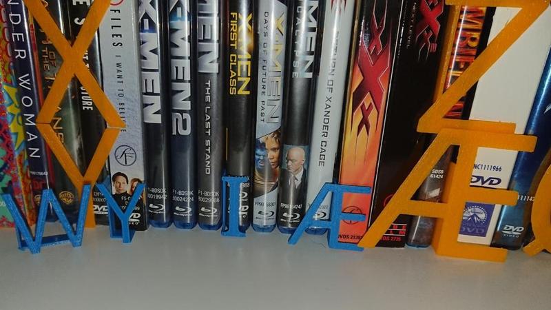 Alphabet h 30mm for CD, DVDs, Bluray, books or whatever 