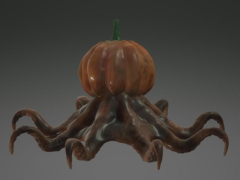 Octosquash - Halloween Pumpkin gone mollusc