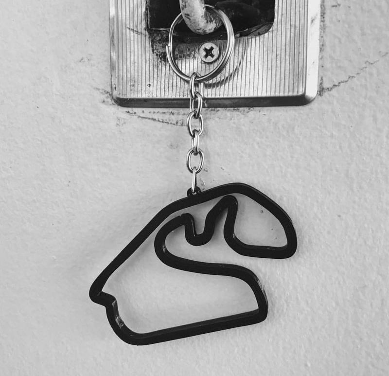 Interlagos - José Carlos Pace Race Track Keychain and Board