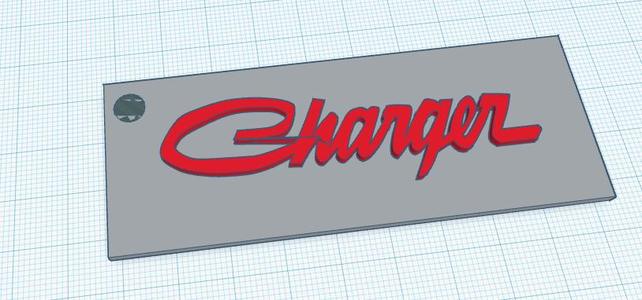 doge charger keychain