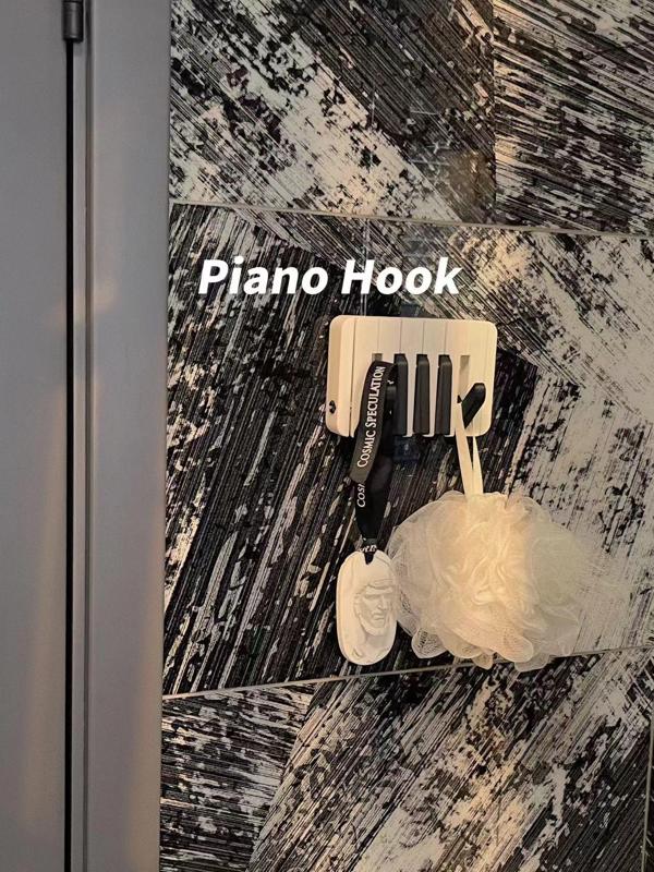 Piano key hook